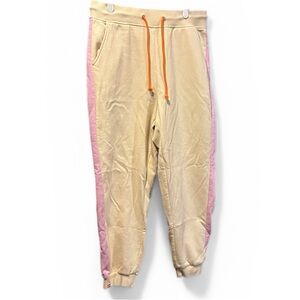 Women’s Lego yellow & pink jogger sweatpants Large